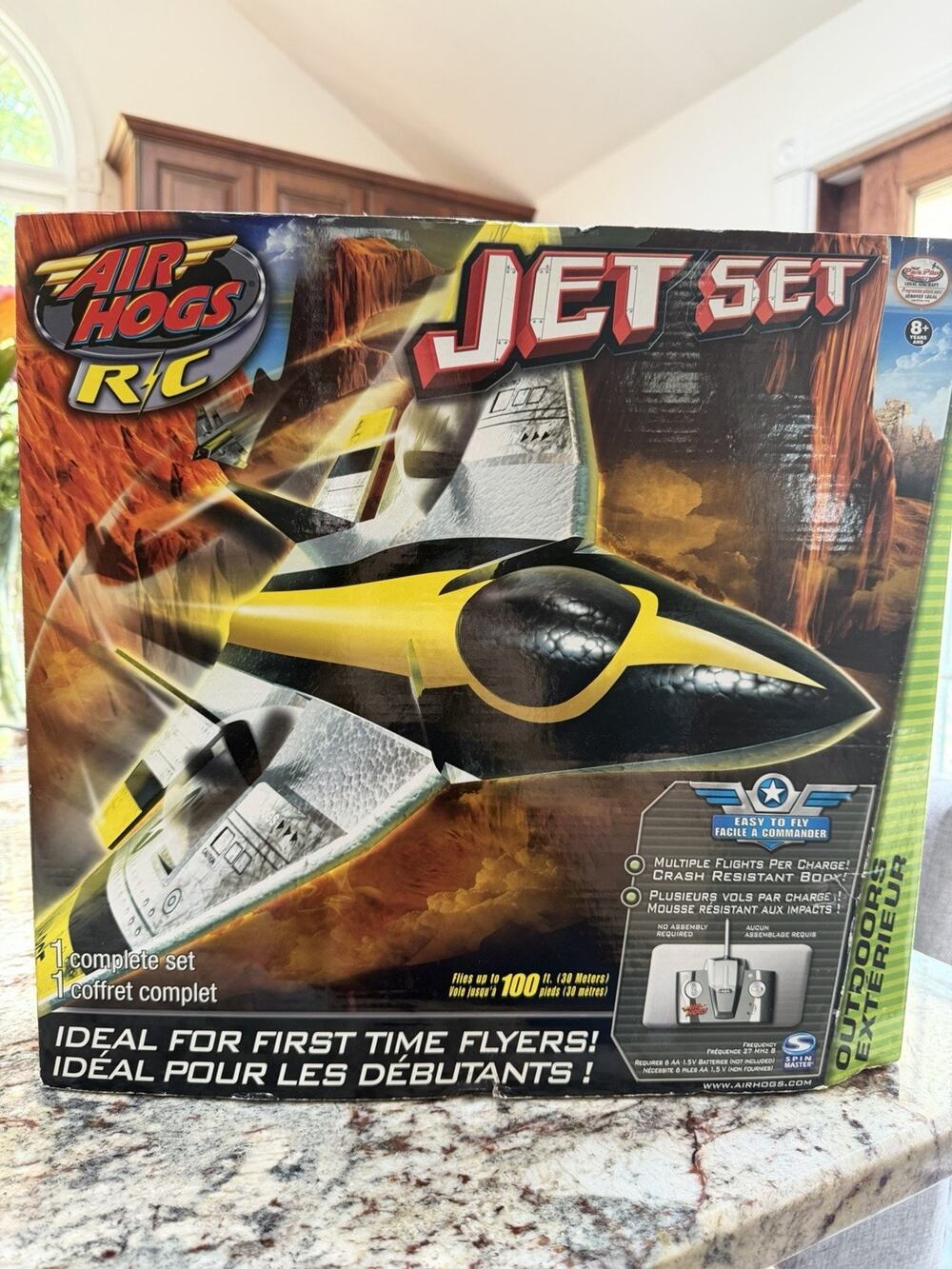 Air Hogs RC Jet Set Crash Resistant Flies Up To 100 Feet Remote Control Plane